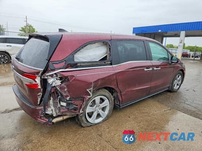 Trzecie zdjęcie samochodu z tyłu: 2018 HONDA ODYSSEY EXL VIN:5FNRL6H7XJB027387 - miniatura