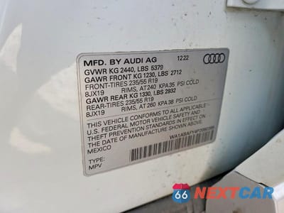 Zdjęcie 13 z 13 samochodu: 2023 AUDI Q5 PREMIUM 40 VIN:WA1ABAFY4P2080395 - miniatura