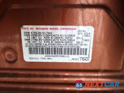 Zdjęcie 13 z 13 samochodu: 2015 MITSUBISHI OUTLANDER SE VIN:JA4AZ3A35FZ000112 - miniatura