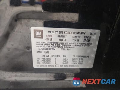 Zdjęcie 13 z 13 samochodu: 2020 CHEVROLET TRAX 1LT VIN:KL7CJLSB3LB019934 - miniatura