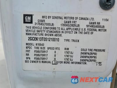 Zdjęcie 12 z 12 samochodu: 2006 CHEVROLET SILVERADO K2500 HEAVY DUTY VIN:1GCHK23D16F172132 - miniatura