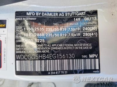 Zdjęcie 13 z 13 samochodu: 2014 MERCEDES-BENZ GLK VIN:WDCGG5HB4EG156130 - miniatura