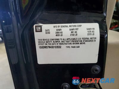 Zdjęcie 12 z 12 samochodu: 2003 CADILLAC CTS 4D VIN:1G6DM57N430103532 - miniatura