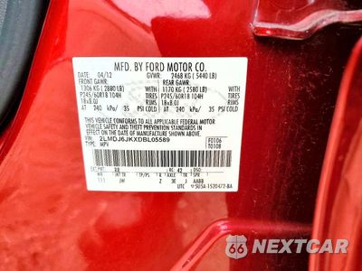 Zdjęcie 13 z 13 samochodu: 2013 LINCOLN MKX VIN:2LMDJ6JKXDBL05589 - miniatura