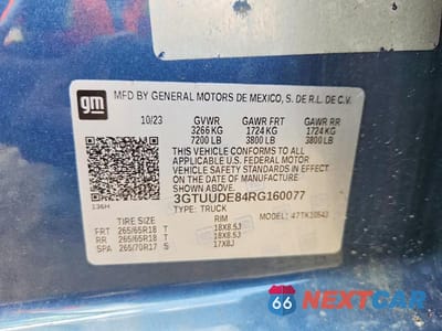 Zdjęcie 13 z 13 samochodu: 2024 GMC SIERRA K1500 SLT VIN:3GTUUDE84RG160077 - miniatura