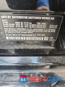 Zdjęcie 13 z 13 samochodu: 2021 BMW X7 XDRIVE40I VIN:5UXCW2C07M9G90612 - miniatura