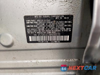 Zdjęcie 13 z 13 samochodu: 2022 SUBARU FORESTER SPORT VIN:JF2SKAJC3NH489179 - miniatura