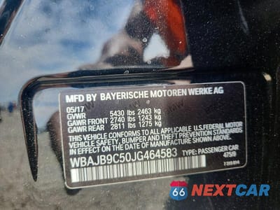 Zdjęcie 12 z 12 samochodu: 2018 BMW M550XI VIN:WBAJB9C50JG464583 - miniatura