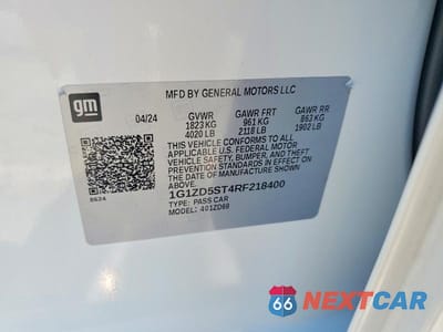 Zdjęcie 13 z 13 samochodu: 2024 CHEVROLET MALIBU LT VIN:1G1ZD5ST4RF218400 - miniatura