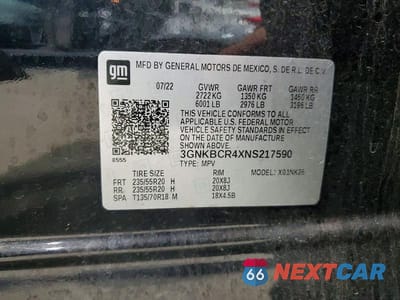 Zdjęcie 13 z 13 samochodu: 2022 CHEVROLET BLAZER 2LT VIN:3GNKBCR4XNS217590 - miniatura