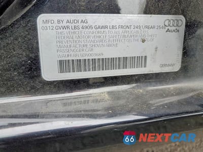 Zdjęcie 12 z 12 samochodu: 2013 AUDI A4 PREMIUM PLUS VIN:WAUFFAFL5DN003689 - miniatura