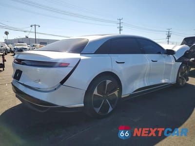 Trzecie zdjęcie samochodu z tyłu: 2023 LUCID MOTORS AIR TOURING VIN:50EA1TEA2PA001803 - miniatura
