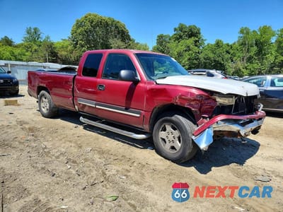 Czwarte zdjęcie samochodu z boku: 2006 CHEVROLET SILVERADO K1500 VIN:1GCEK19Z76E215801 - miniatura