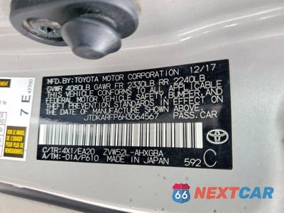 Zdjęcie 12 z 12 samochodu: 2017 TOYOTA PRIUS PRIME ADVANCED VIN:JTDKARFP6H3064567 - miniatura