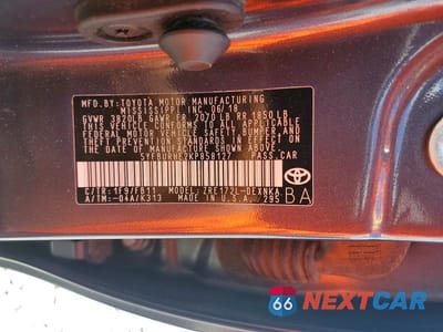Zdjęcie 12 z 12 samochodu: 2019 TOYOTA COROLLA LE VIN:5YFBURHE2KP858127 - miniatura