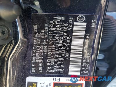 Zdjęcie 12 z 12 samochodu: 2015 TOYOTA CAMRY LE VIN:4T4BF1FK1FR445954 - miniatura