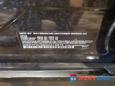 Zdjęcie 12 z 12 samochodu: 2016 BMW 750 XI VIN:WBA7F2C56GG416875 - miniatura