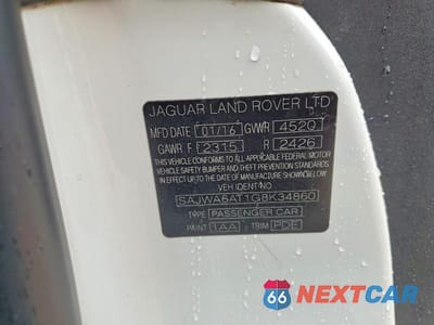 Zdjęcie 12 z 12 samochodu: 2016 JAGUAR F-TYPE VIN:SAJWA6AT1G8K34860 - miniatura