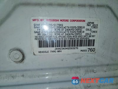 Zdjęcie 13 z 13 samochodu: 2016 MITSUBISHI OUTLANDER SE VIN:JA4AZ3A34GZ003276 - miniatura