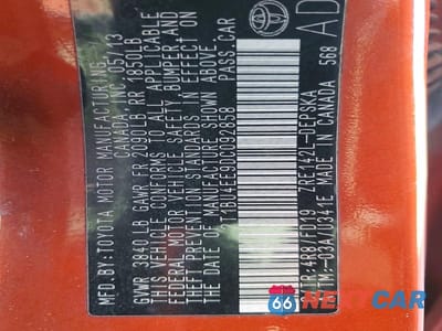 Zdjęcie 12 z 12 samochodu: 2013 TOYOTA COROLLA S SPECIAL EDITION VIN:2T1BU4EE9DC092858 - miniatura