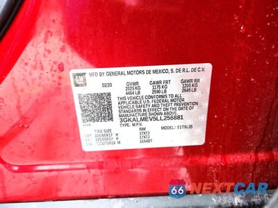 Zdjęcie 12 z 12 samochodu: 2020 GMC TERRAIN SLE VIN:3GKALMEV5LL256881 - miniatura