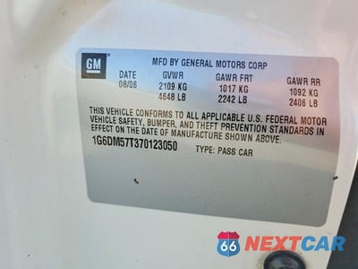 Zdjęcie 12 z 12 samochodu: 2007 CADILLAC CTS VIN:1G6DM57T370123050 - miniatura