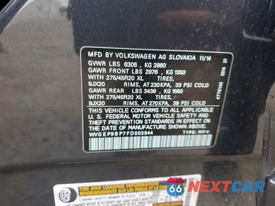 Zdjęcie 14 z 14 samochodu: 2015 VOLKSWAGEN TOUAREG V6 TDI VIN:WVGEP9BP7FD003944 - miniatura