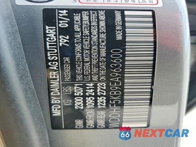 Zdjęcie 12 z 12 samochodu: 2014 MERCEDES-BENZ E 350 VIN:WDDHF5KB9EA963600 - miniatura