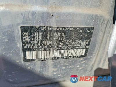 Zdjęcie 13 z 13 samochodu: 2018 SUBARU LEGACY 2.5I VIN:4S3BNAB6XJ3039230 - miniatura