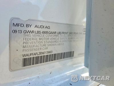 Zdjęcie 12 z 12 samochodu: 2014 AUDI A4 PREMIUM PLUS VIN:WAUFFAFL2EN013663 - miniatura