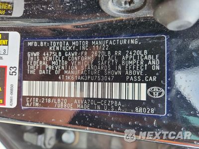 Zdjęcie 12 z 12 samochodu: 2023 TOYOTA CAMRY XSE VIN:4T1K61AK3PU753047 - miniatura
