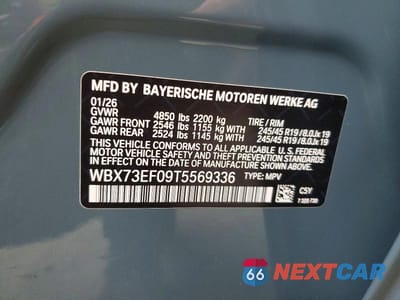 Zdjęcie 13 z 13 samochodu: 2026 BMW X1 XDRIVE28I VIN:WBX73EF09T5569336 - miniatura