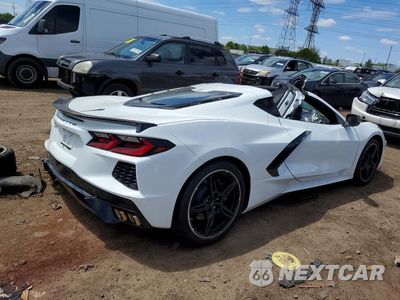 Trzecie zdjęcie samochodu z tyłu: 2024 CHEVROLET CORVETTE STINGRAY 2LT VIN:1G1YB2D46R5117015 - miniatura