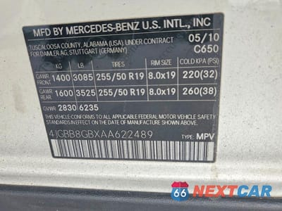Zdjęcie 13 z 13 samochodu: 2010 MERCEDES-BENZ ML 350 4MATIC VIN:4JGBB8GBXAA622489 - miniatura