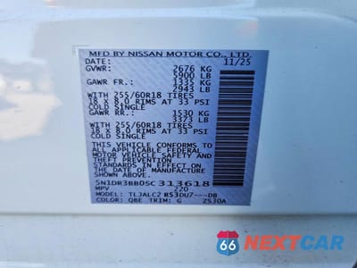 Zdjęcie 13 z 13 samochodu: 2025 NISSAN PATHFINDER SV VIN:5N1DR3BB0SC313618 - miniatura
