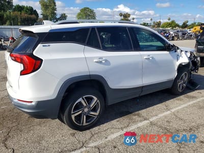 Trzecie zdjęcie samochodu z tyłu: 2019 GMC TERRAIN SLT VIN:3GKALVEV3KL196460 - miniatura
