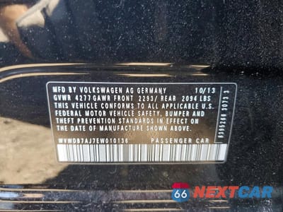 Zdjęcie 12 z 12 samochodu: 2014 VOLKSWAGEN GOLF VIN:WVWDB7AJ7EW010136 - miniatura