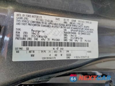 Zdjęcie 13 z 13 samochodu: 2012 FORD FOCUS SE VIN:1FAHP3K20CL323665 - miniatura