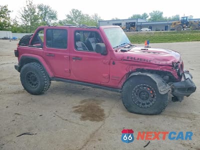 Czwarte zdjęcie samochodu z boku: 2021 JEEP WRANGLER UNLIMITED RUBICON VIN:1C4HJXFG5MW852070 - miniatura
