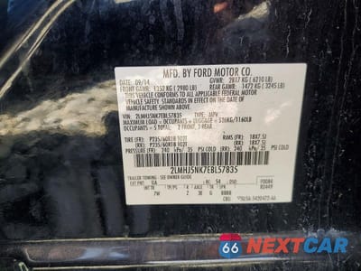 Zdjęcie 13 z 13 samochodu: 2014 LINCOLN MKT VIN:2LMHJ5NK7EBL57835 - miniatura