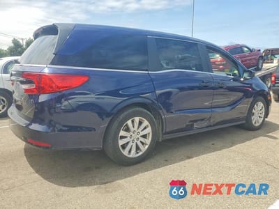 Trzecie zdjęcie samochodu z tyłu: 2021 HONDA ODYSSEY LX VIN:5FNRL6H23MB003554 - miniatura