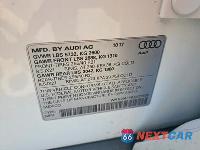 Zdjęcie 13 z 13 samochodu: 2018 AUDI SQ5 PRESTIGE VIN:WA1C4AFY9J2071539 - miniatura
