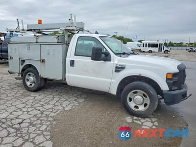 Czwarte zdjęcie samochodu z boku: 2008 FORD F350 SRW SUPER DUTY VIN:1FDSF30548EC15590 - miniatura