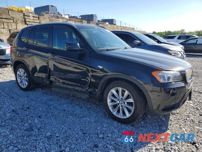 Czwarte zdjęcie samochodu z boku: 2013 BMW X3 XDRIVE28I VIN:5UXWX9C55D0A27610 - miniatura