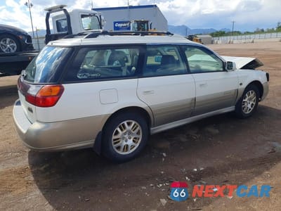 Trzecie zdjęcie samochodu z tyłu: 2002 SUBARU LEGACY OUTBACK H6 3.0 LL BEAN VIN:4S3BH806X27626900 - miniatura