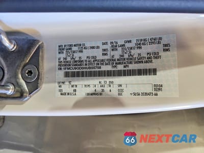 Zdjęcie 13 z 13 samochodu: 2017 FORD ESCAPE SE VIN:1FMCU9GD0HUB55758 - miniatura