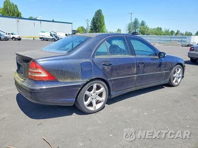 Trzecie zdjęcie samochodu z tyłu: 2007 MERCEDES-BENZ C 230 VIN:WDBRF52H07F809414 - miniatura