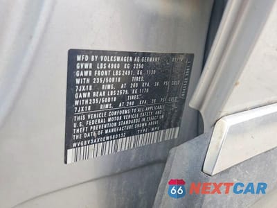 Zdjęcie 14 z 14 samochodu: 2014 VOLKSWAGEN TIGUAN S VIN:WVGBV3AX0EW580132 - miniatura
