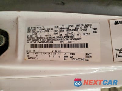 Zdjęcie 13 z 13 samochodu: 2013 FORD ECONOLINE E150 VAN VIN:1FTNE1EW3DDA39352 - miniatura