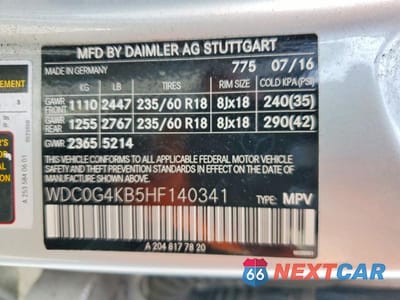 Zdjęcie 13 z 13 samochodu: 2017 MERCEDES-BENZ GLC 300 4MATIC VIN:WDC0G4KB5HF140341 - miniatura